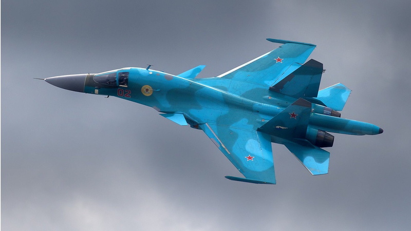 Sukhoi Su-34, Jet Fighters, 1080P