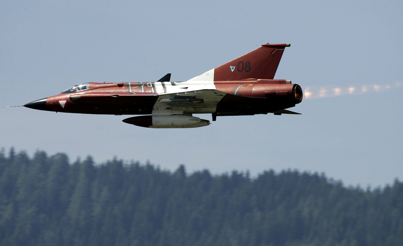 air, force, 1080P, saab, fighter, military, aircraft, jet, swedish, draken