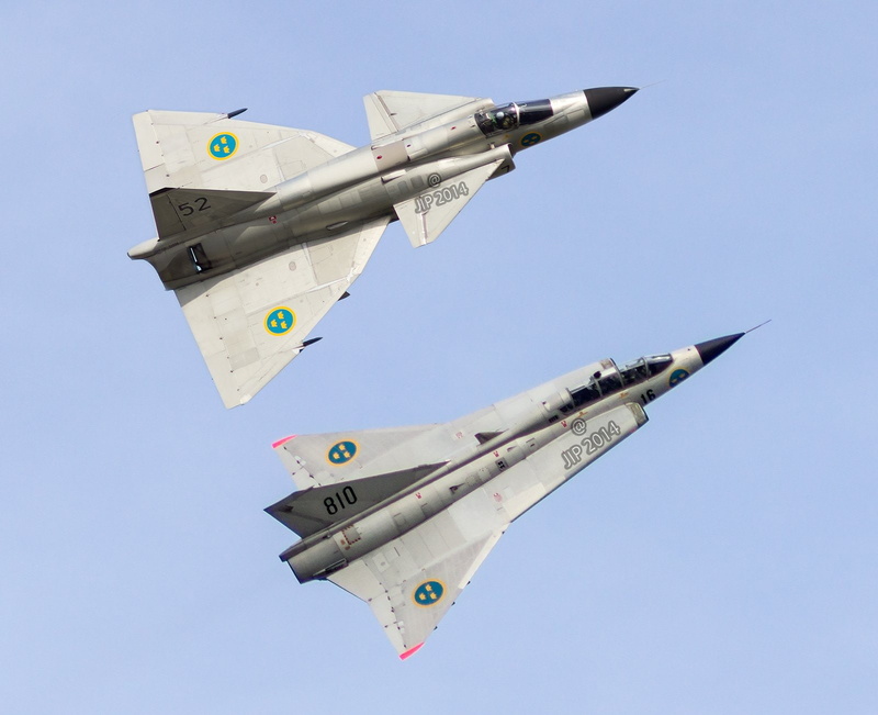 fighter, military, jet, aircraft, saab, swedish, 720P, force, draken, air