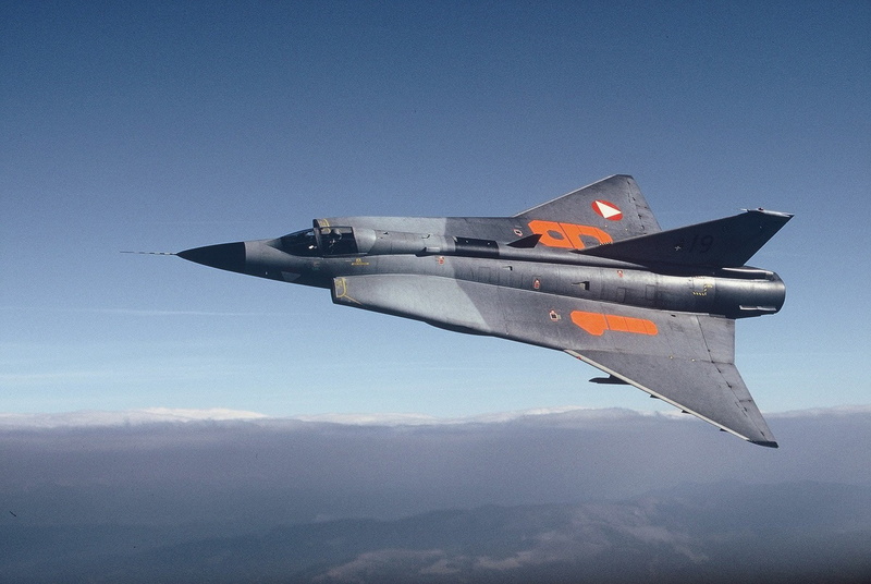 air, aircraft, jet, military, draken, fighter, swedish, 720P, force, saab
