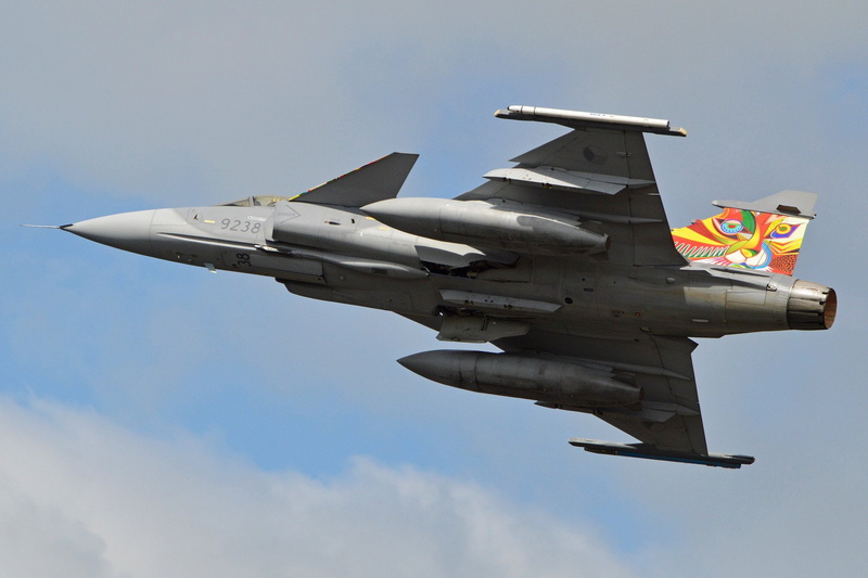 1080P, military, gripen, jas, force, saab, fighter, swedish, air, jet, aircraft
