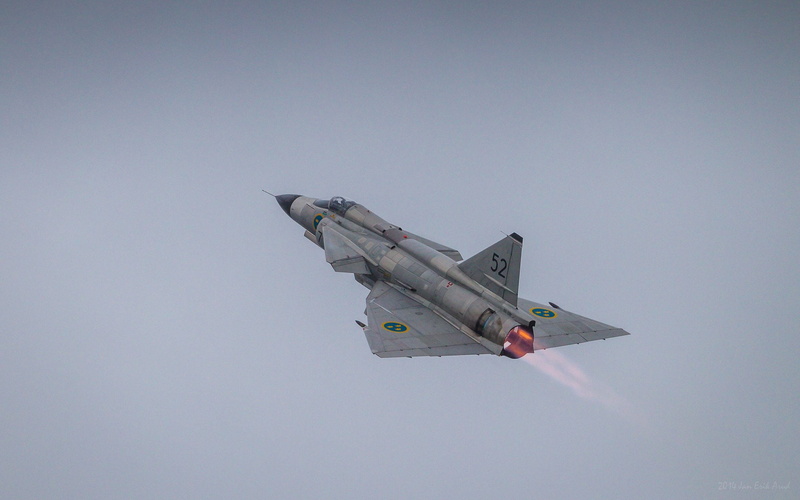 1080P, aircraft, force, swedish, air, military, viggen, fighter, jet