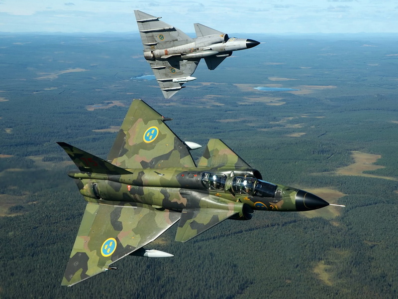 aircraft, airplane, viggen, wings, swedish, awesome, 1080P, fighter, military, jet, air, force