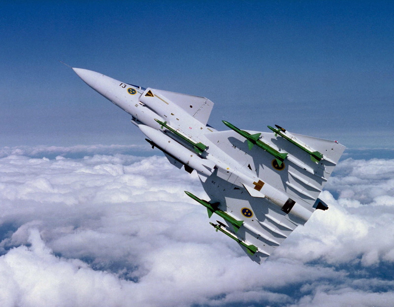 viggen, force, aircraft, air, swedish, 1080P, military, fighter, jet