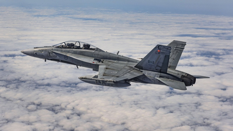1080P, Jet Fighter, Warplane, McDonnell Douglas CF-18 Hornet, Jet Fighters, Aircraft