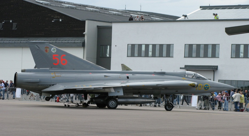 swedish, air, draken, aircraft, military, fighter, 1080P, jet, force, saab