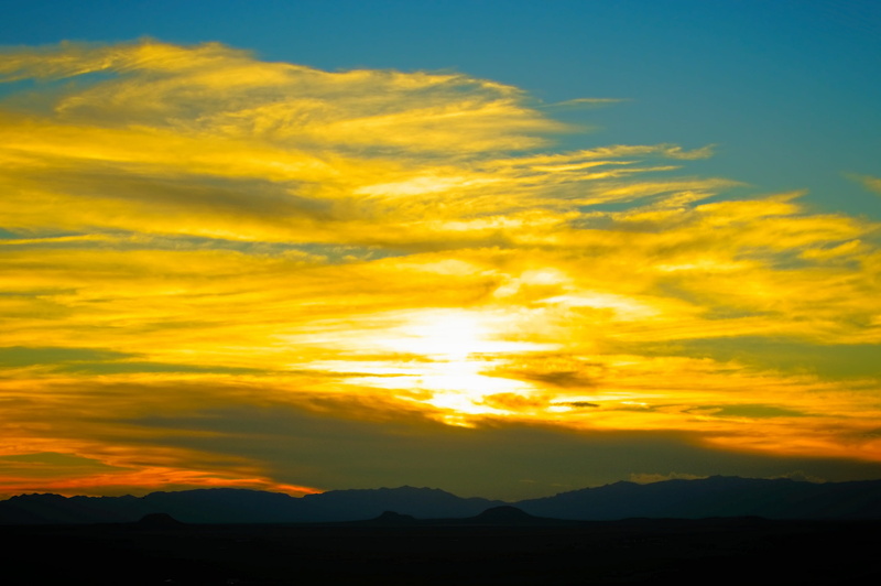 clouds, scenics - nature, sun, lee, blue, sky, dramatic sky, sunrise, new, outdoors, mountain peak, sunset from oliver lee park, idyllic, park, yellow