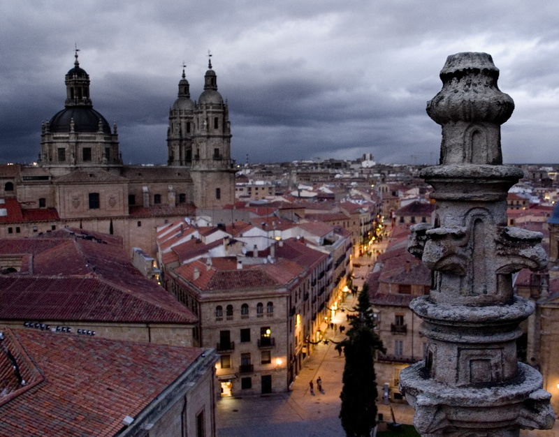 Tejado, old, cityscape, church, town, city, Salamanca, urban Scene, famous Place, Catedral, europe, dome, history, cathedral, architecture, 1080P