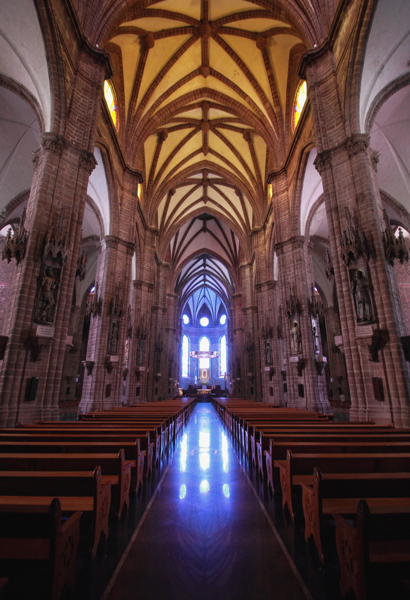 indoors, place of worship, the way forward, bench, vitral, built structure, spirituality, belief, in a row, aisle, temple, building, 4K, pew, no people