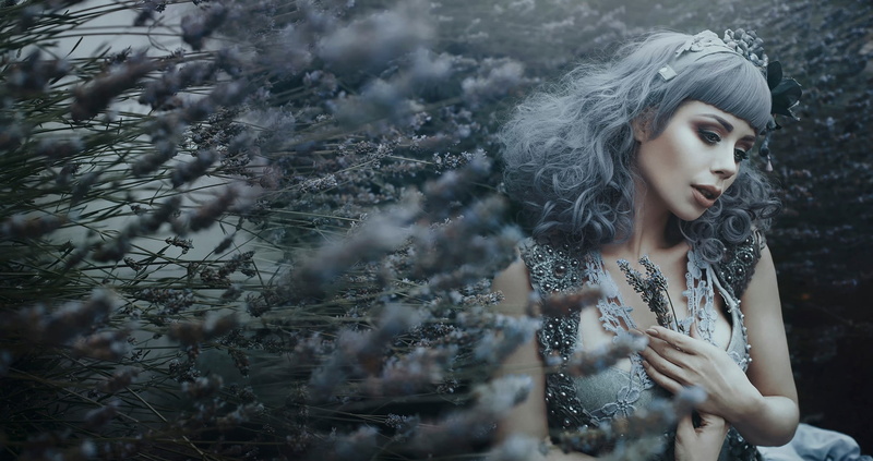 plant, young adult, Bella Kotak (Photographer), hairstyle, woodland, long hair, forest, front view, beauty, hair, adult, 1080P, grey hair, tree, contemplation