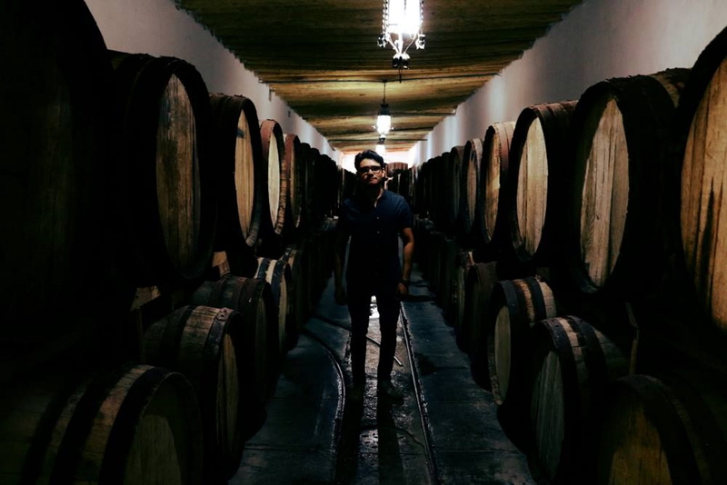 illuminated, casa madero, vintage, indoors, warehouse, cellar, barrel, drink, town, standing, old town, winery, 2K, one person, mexico, ghost town, wine cellar