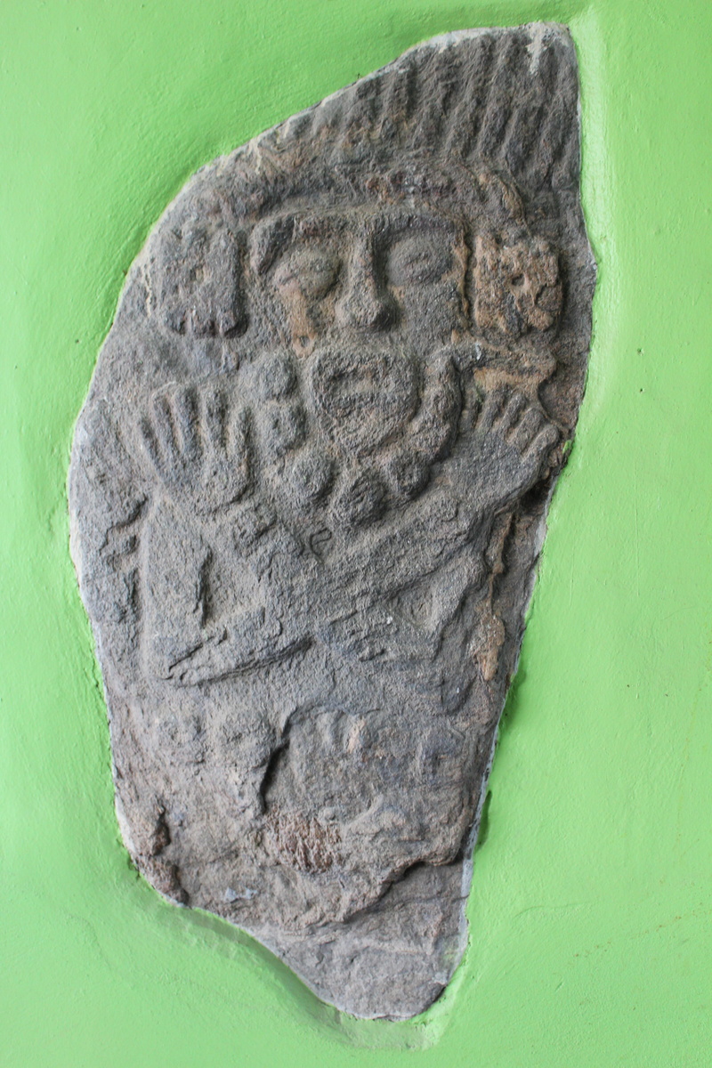 fossil, chatina, rock, extinct, indian, architecture, textured, estela, ancient, art and craft, solid, still life, cut out, indoors, close-up, colored background