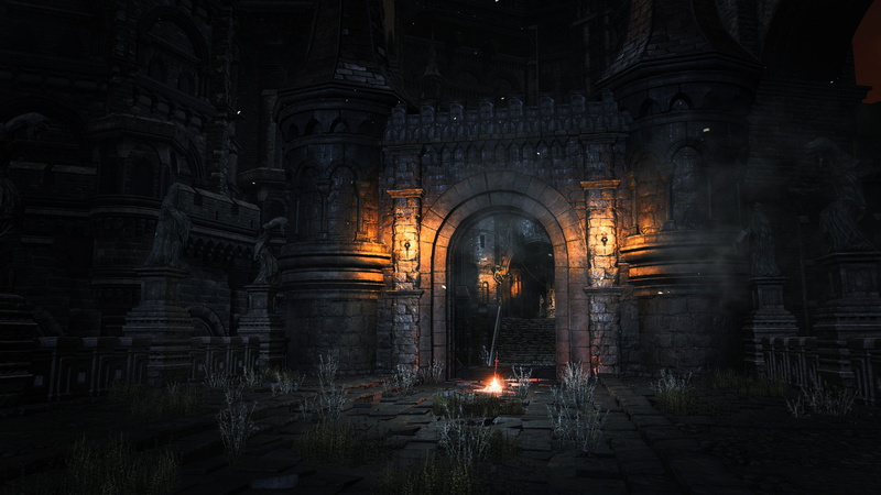 4K, Fachadas, abstracto, Dark, Puerta
