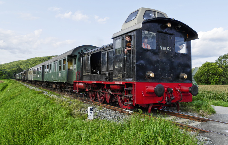 private railway, locomotive, track, cloud - sky, club track, nostalgia, day, 4K, rail transportation, plant, diesel locomotive, land, public transportation