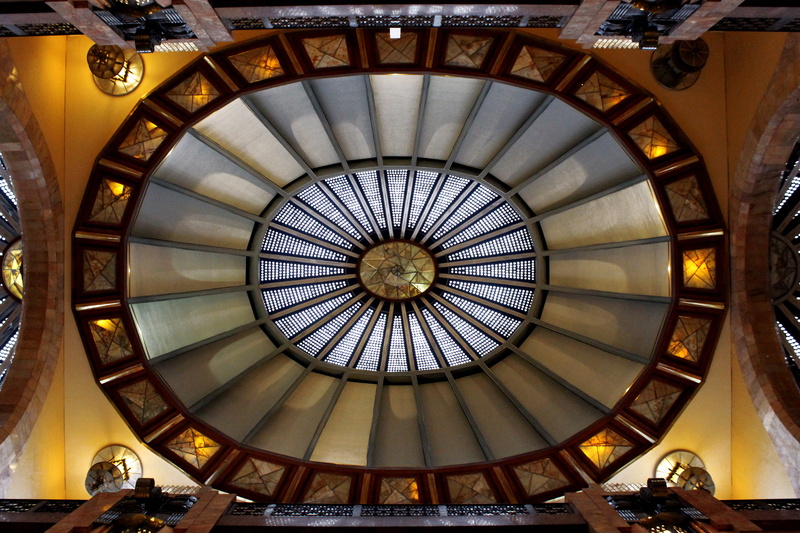 district, geometric shape, Fine Arts, dome, tourism, mexico city, ornate, palace of fine arts, building, directly below, live mexivo, cupola, mexico, circle