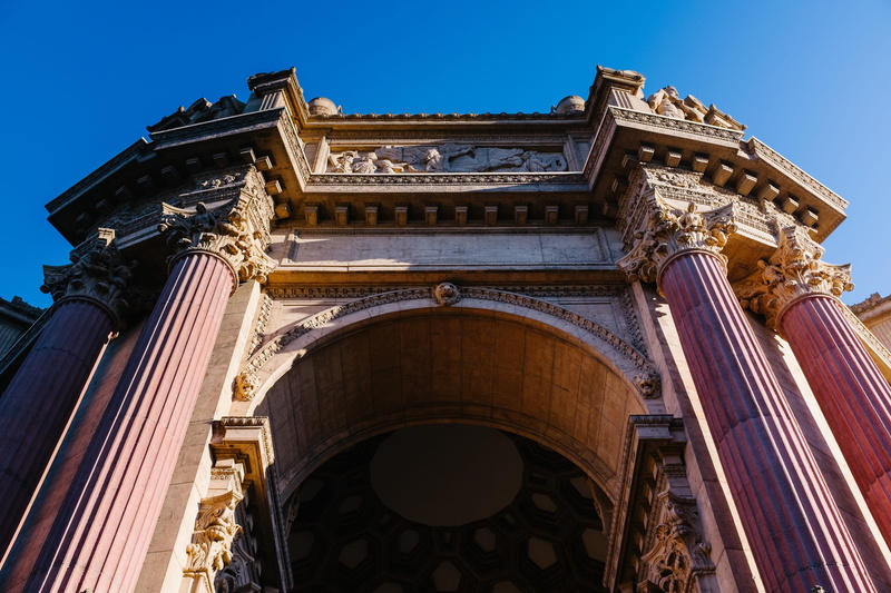 city gate, san francisco, architecture, city, facade, archway, built structure, columns, architectural column, 2K, sculpture, day, clear sky, united states