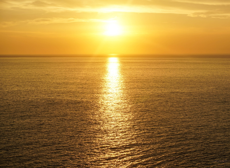 scenics - nature, yellow, tranquility, orange color, outdoors, idyllic, sunlight, waterfront, mexico, sea, sky, sunset, water, bright, gold, nature, tranquil scene