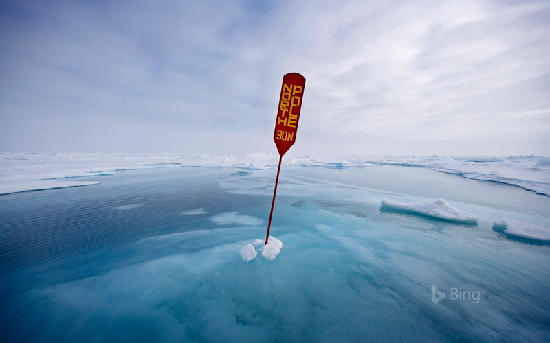 beauty in nature, bing, sky, winter, nature, text, cold temperature, warning sign, day, no people, 1080P, sign, water, degrees, communication, north, outdoors