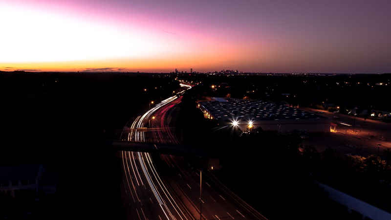 built structure, no people, sky, city, boston, lights, landscape, nature, travel, track, nomad, cloud - sky, illuminated, building exterior, cars, outdoors