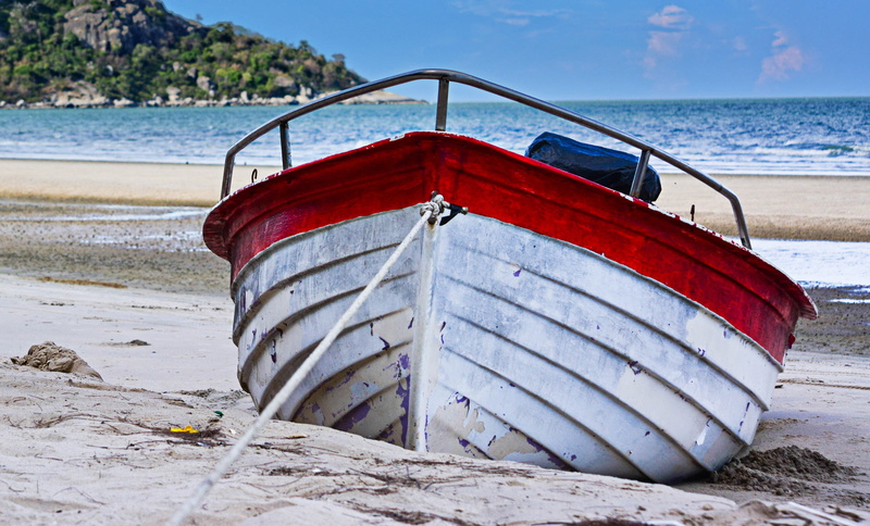 day, thailand beach, water, tranquility, sea view, nautical vessel, beach, sand, travel, scenics - nature, sky, boat parking, mode of transportation, transportation