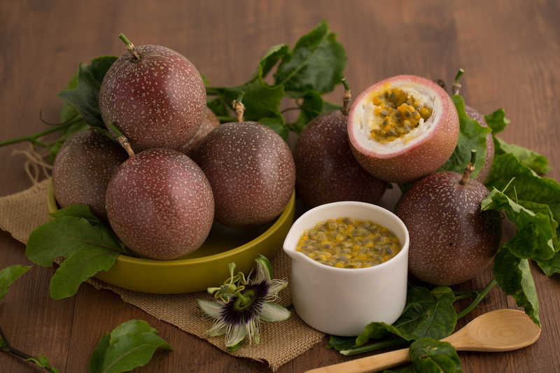 leaves, 1080P, seeds, passion fruit, fruit