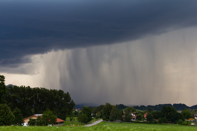 storm, tranquil scene, idyllic, green color, no people, beauty in nature, hail, water, outdoors, environment, 4K, meteorology, cumulonimbus, double rainbow