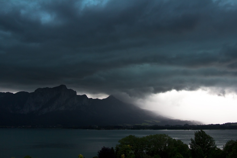 4K, epic, near, extremely, nature, edge of the alps, case strip, beauty in nature, tranquility, scenics - nature, austria, ominous, overcast, landscape