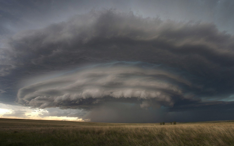 storm, clouds, supercell, 720P