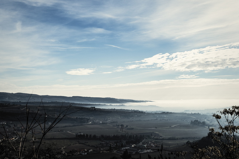 mountain range, sky, tranquil scene, tree, no people, nature, idyllic, day, non-urban scene, environment, fumane, italy, 5K, tranquility, beauty in nature