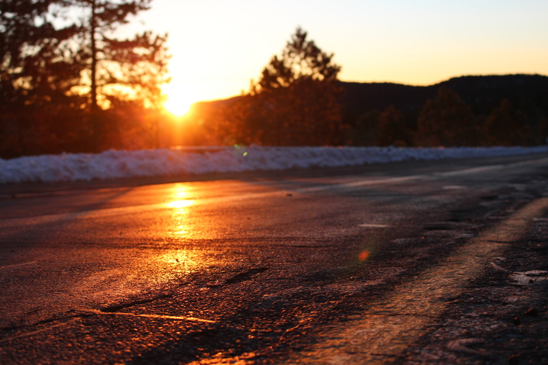 forest, sun, day, scenic, sunshine, landscape, hill, sunny, bright, travel, summer, red, beauty in nature, tree, sky, snow, sunset, tranquil scene, outdoors