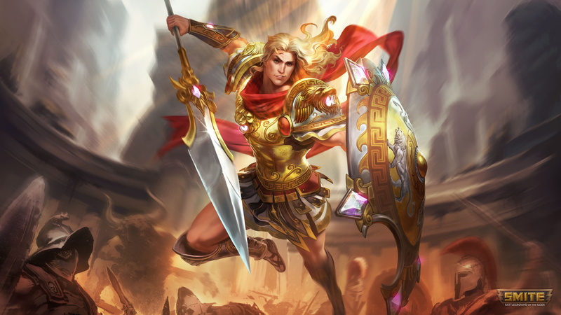 Smite, Video Game, 4K, Achilles (Smite)