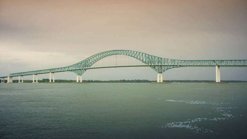 nature, waterfront, arch bridge, architecture, day, water, outdoors, 4K, trois-rivières, scenics - nature, sky, cloud - sky, quebec, building exterior