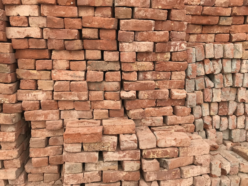 large group of objects, architecture, stone wall, abundance, bricks, backgrounds, india, textured, wall - building feature, wall, day, full frame, texture