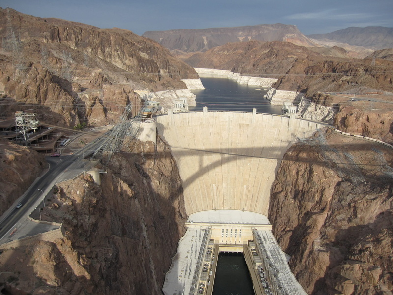 built structure, environment, Electricity, famous Place, 1080P, energy, mountain, high angle view, Power, Water, connection, colorado River, renewable energy