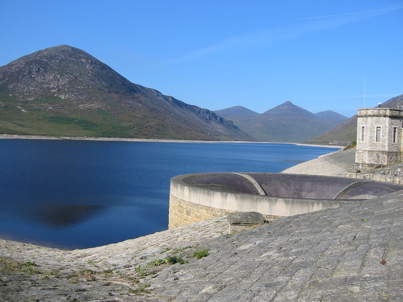 mountain range, tourism, no people, united kingdom, hydroelectric power, belfast, travel, day, mountain, silent, water, travel destinations, Silent Valley Reservoir