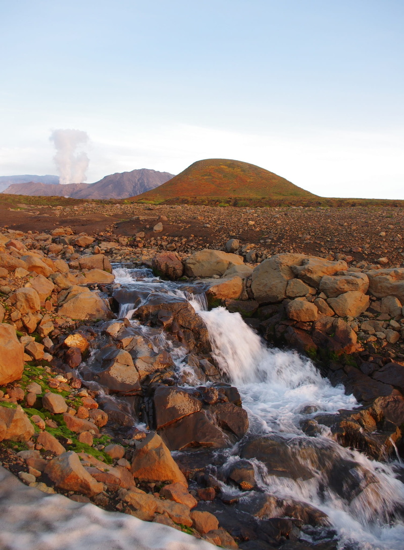 land, spillway, beauty in nature, pollution, journey, outdoors, kamchatka, day, 1080P, mountain landscape, non-urban scene, no people, stones, mountains