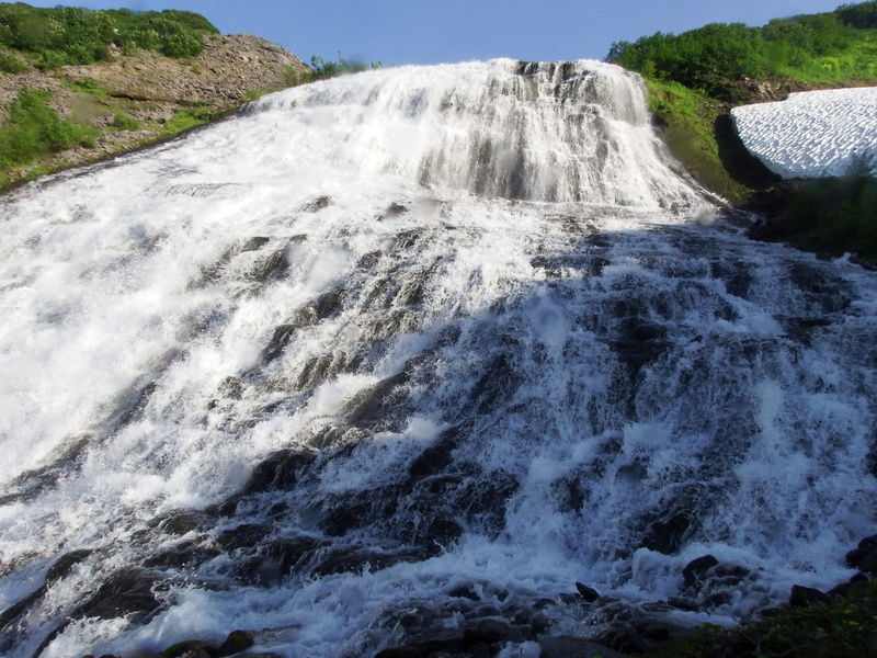 nature, environment, stones, kamchatka, water, outdoors, power in nature, mountain landscape, mountain, 1080P, waterfall, spillway, flowing, motion, landscape