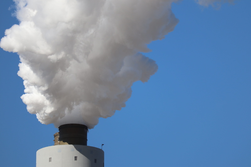 social issues, environment, environmental damage, sky, environmental issues, smoke, smoke - physical structure, factory, outdoors, blue, power plant, architecture