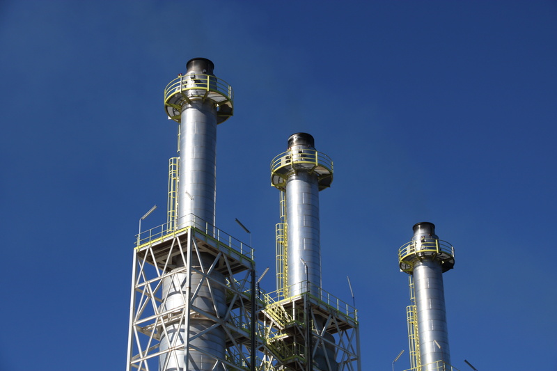 factory, chemical plant, smokestacks, nature, oil industry, generation, silver colored, energy, sky, arrecife, lanzarote, alloy, fuel and power generation