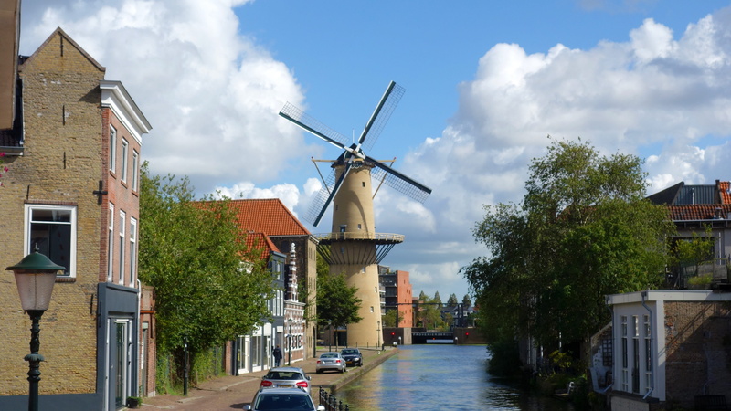 nature, historic mill, wind mill, sustainable resources, blue sky, cityscape, 4K, environment, wicks, grain mill, plant, cloud - sky, historic building