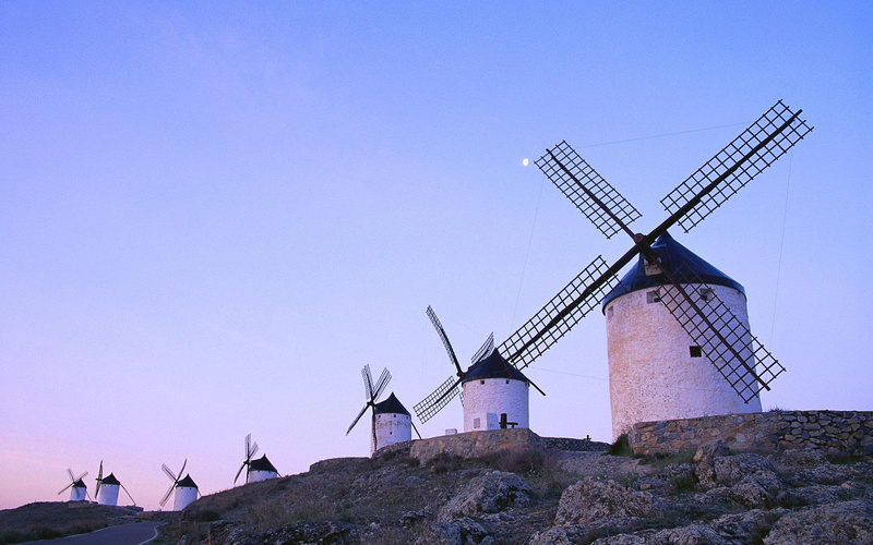 nature and landscapes, spain, wind, 1080P, windmills, mills