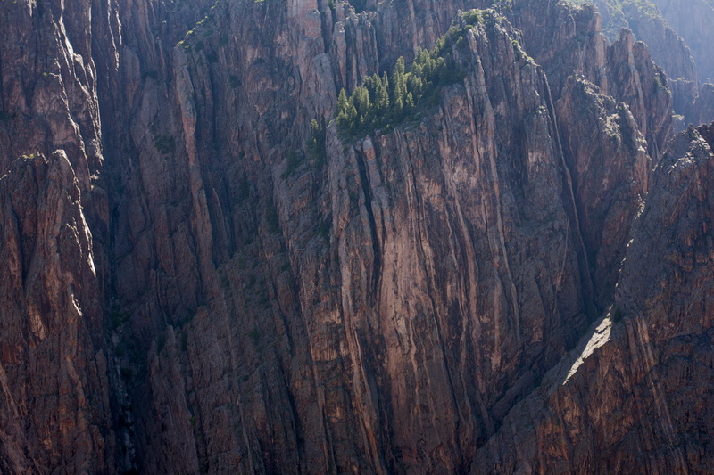 rock, nature, eroded, mountain range, tranquil scene, day, tree, mountain, united states, tranquility, beauty in nature, rock - object, black canyon of the gunnison national park