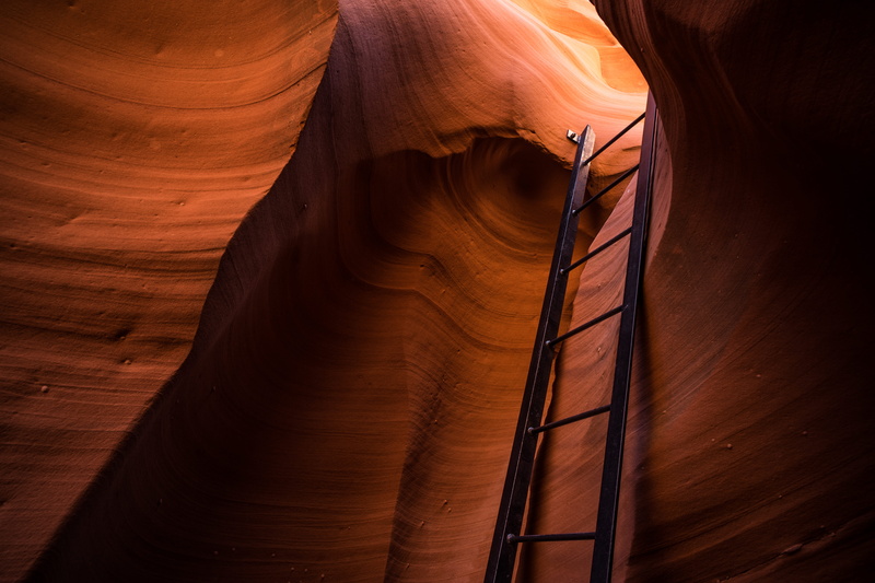 pattern, metal ladder, canyon, brown, ladder, landscape, light, backgrounds, yellow, adventure, beauty in nature, black, cave, starirs, full frame, eroded