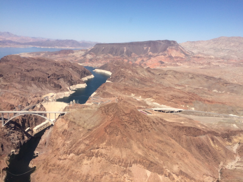 rock - object, landscape, nevada, tranquility, tranquil scene, rock formation, lake, clear sky, hoover dam, environment, climate, day, rock, nature, mountain range