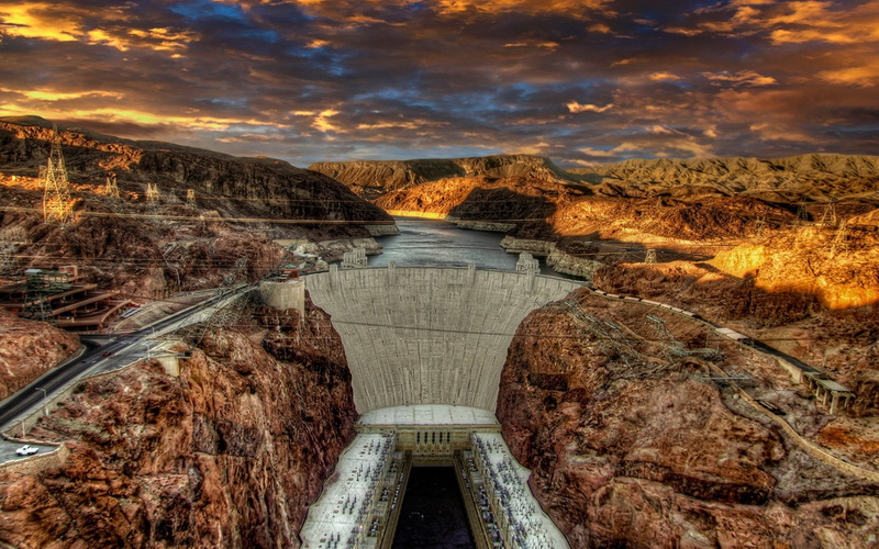Hoover Dam, 1080P, Man Made