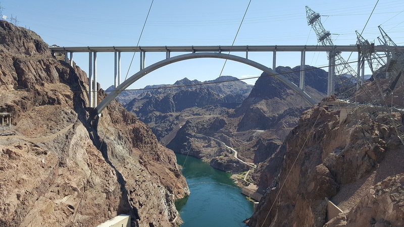 landscape, nevada, hoover Dam, rock - object, engineering, day, canyon, rock formation, architecture, solid, built structure, bridge - Man Made Structure