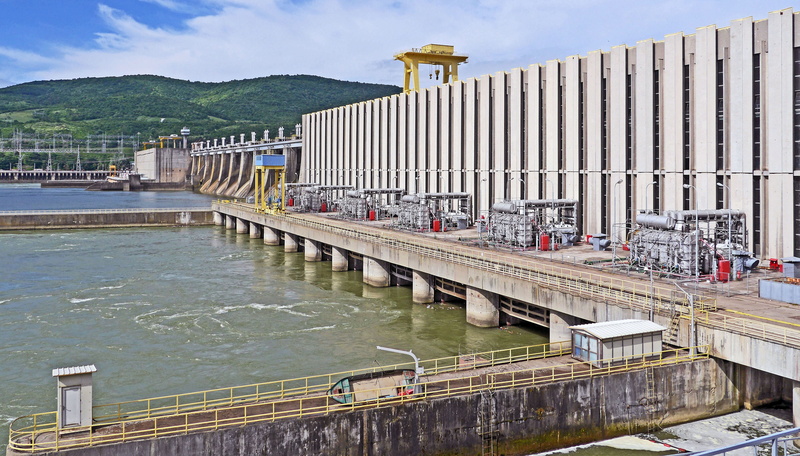 2 kilometer, south east europe, balkan, high angle view, 4K, Dam, cloud - sky, day, outdoors, mountain, architecture, danube bridge, water power, Danube
