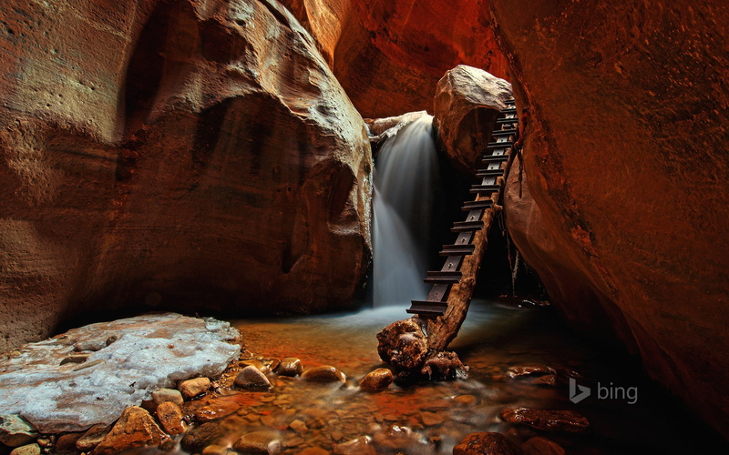 rock - object, 1080P, stairs, non-urban scene, travel destinations, wooden, water, nature, black, travel, day, physical geography, beauty in nature, streams