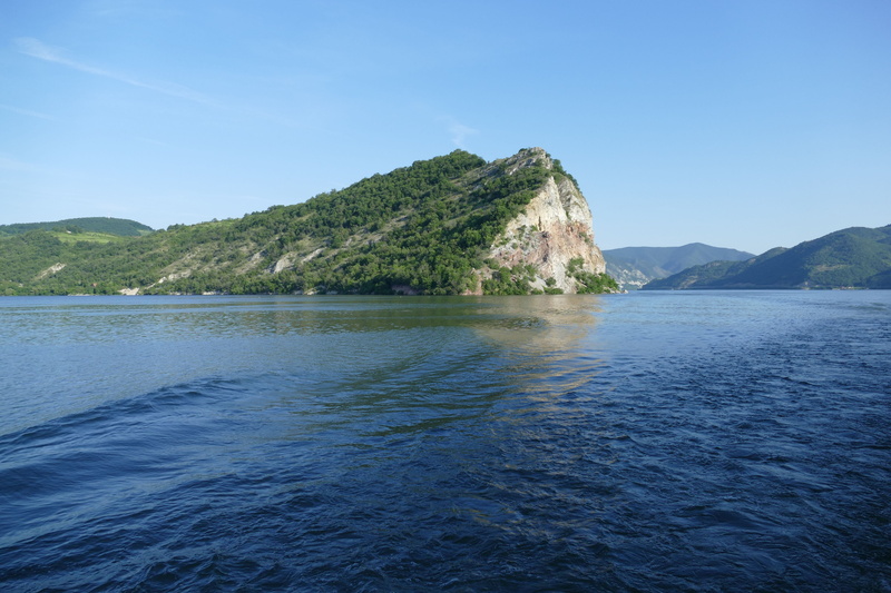 rock, south east europe, water, blue, river cruise, scenics - nature, river, danube gorge, landscape, sea, danube cruise, mountain, serbia, non-urban scene