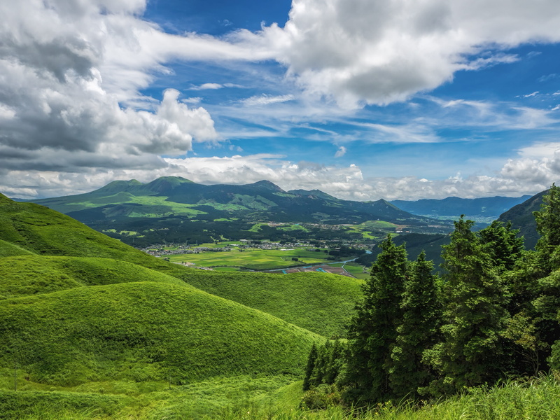 plant, mountain range, somma, mountain, hiking, volcano, scenics - nature, green, cloud - sky, rolling landscape, day, tranquility, plantation, no people